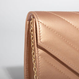 Сумка-клатч на клапане, цвет бронзовый - Simaland фото 4