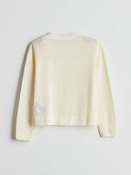 V Yaka ?rg?l? K?z ?ocuk Triko H?rka