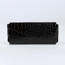 Ключница карманная TEXTURA на кнопке, с кольцом, размер 15×1×6 см, чёрная