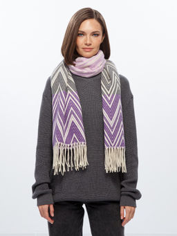 Палантин жен. шерсть+хл+акр 70х180 LG72-990-10 - Eleganzza фото 8