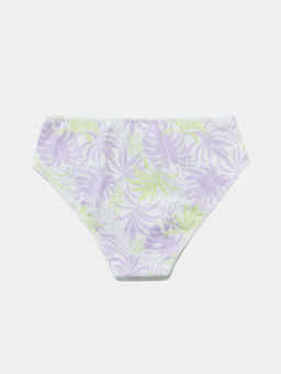 Цена за 2 штуки! Трусы для девочек слипы белые с принтом листья - Mark formelle фото 2