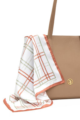 Женская подарочная сумка из норки в штучной упаковке с шарфом - U.s. polo assn фото 3