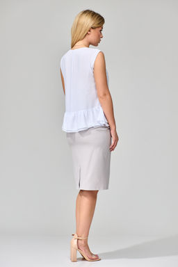 Костюм из жакета, блузки и юбки - Gizart фото 15