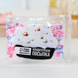 Цена за 2 шт. Кондитерская посыпка для куличей «Нежный перламутр №18», 25 гр