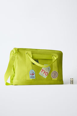 MOCHILA DE VIAJE PARCHES / Amarillo - Zara фото 6