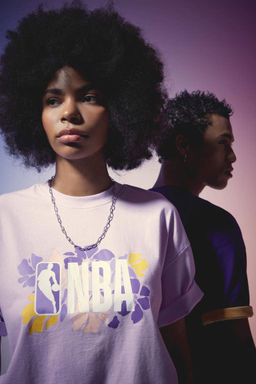 DeFactoFit Футболка Oversize с круглым вырезом и короткими рукавами NBA Wordmark