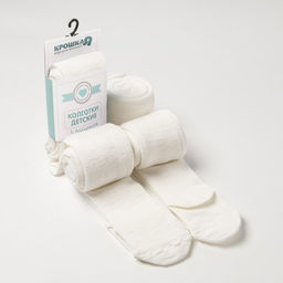 Колготки Крошка Я BASIC, рост 74-80 см, экрю