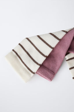 FIVE-PACK OF STRIPED LONG SOCKS - Zara фото 3