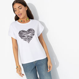 Футболка со спущенным плечом Оттенок настроения (heart) - Charutti фото 10