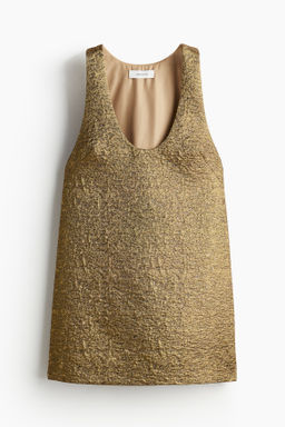 Vestido brillante en tejido jacquard