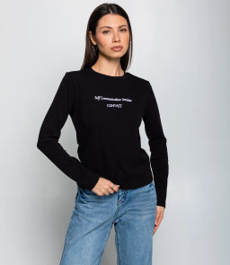 Лонгслив #КТ8923 (3), чёрный