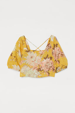 Blusa con espalda descubierta