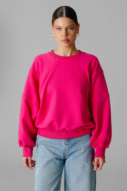 Арт. 15110/2 Свитшот женский укороченный one size (42-50) Цвет:фуксия - Калинка фото 12