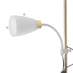 Торшер 19030/2GD E27 40Вт золото 41х41х180 см