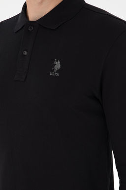 Erkek Siyah Basic Sweatshirt