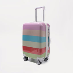 Чемодан малый 20, кодовый замок, цвет разноцветный