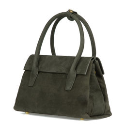 5105 blackish green, Женская сумка из нубука, Barcelo Biagi