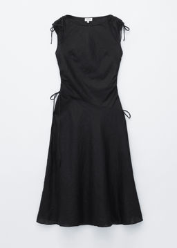 Vestido midi acampanado de lino - H&m фото 2