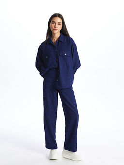 Kad?n Dar Fit D?z Pantolon