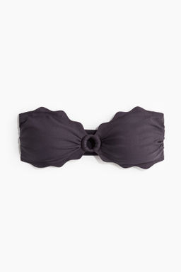 Top de bikini bandeau con relleno
