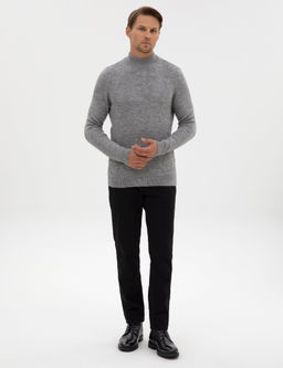 Siyah Straight Fit Jean Pantolon