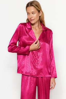 Beyaz Zebra Desenli Saten Dokuma Pijama Tak?m? THMAW24PT00001 - Trendyolmilla фото 17