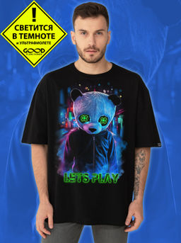 Мужская футболка оверсайз Lets Play