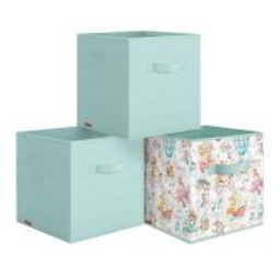 VAL LPY-BOX-2SL Короба стеллажные, без крышки, 28*28*28 см, набор 3 шт., жёлт., ЛЮБИМЧИКИ, шт - Valiant фото 11