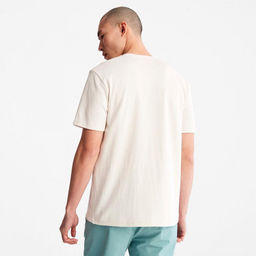 Мужская футболка Timberland Timber Fresh - SS Chest Graphic Interlock Anti-odor Tee Regular белая  фото 2