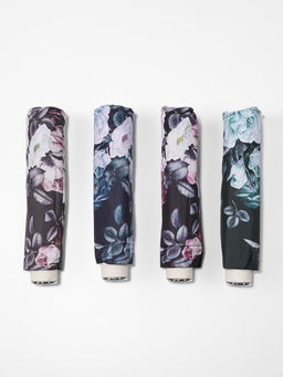 Зонт механический Пышные цветы, эпонж, 4 сложения, 8 спиц, R=48/55 см, d=96 см, МИКС