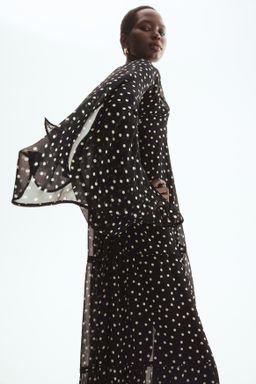 Vestido escalonado con capa decorativa - H&m фото 2