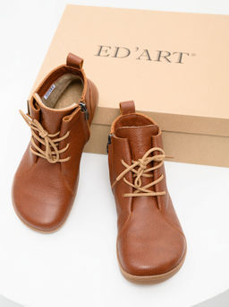 Босоногие ботинки 352.NATAbr.Коньяк/мех