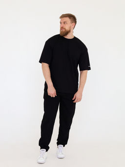 Футболка овер unisex, черная - Inzibe фото 14