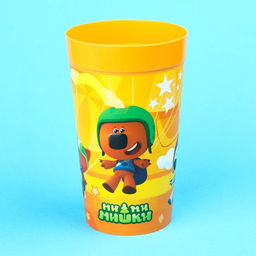 Цена за 2 шт. Стакан детский «Ми-Ми-Мишки», 380 мл., цвет оранжевый