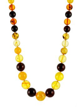 Уникальные янтарные бусы Солярис
