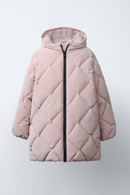 LONG RUBBERISED PUFFER COAT