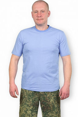 Футболка мужская, голубой (67-14) - Плиона фото 2