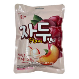 Леденцовая карамель со вкусом сливы/Plum Candy Haitai, Корея, 130 г Акция