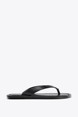 FLAT LEATHER SANDALS - Zara фото 2