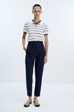 HIGH-WAIST TROUSERS