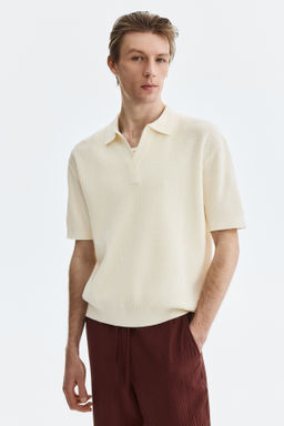 Polo en punto trenzado Regular Fit - H&m фото 6