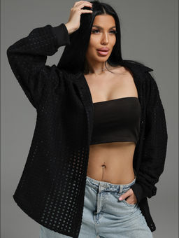 Стелла рубашка женская (шоколад) - Lovetex фото 16