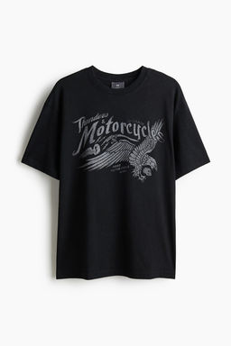 Camiseta estampada de estilo vintage Loose Fit - H&m фото 4