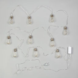 Гирлянда Нить 3 м с насадками Лампа, IP20, прозрачная нить, 80 LED, свечение тёплое белое, 8 режимов, 220 В - Luazon lighting фото 3