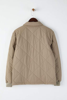 Bej Regular Fit Kapitone C?t C?tl? Unisex K?sl?k Mont TMNAW26MO00017 - Trendyolmilla фото 8