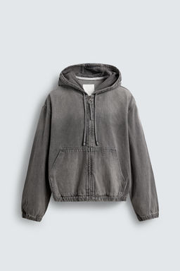 WASHED HOODED JACKET - Zara фото 7