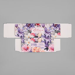 Цена за 5 шт. Коробка для макарун, кондитерская упаковка «Цветы», 12 х 5.5 х 5.5 см