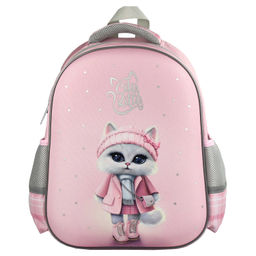 Ранец школьный Феникс+ арт.68232/ 6 КОШЕЧКА В ПАЛЬТО