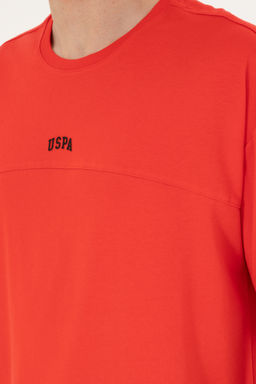 Футболка мужская U.S. Polo Assn красная хлопок  фото 14