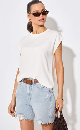 Шорты джинс F512-0909 l.blue